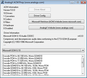 Windows 7 AnalogX ACM Properties 1.01 full