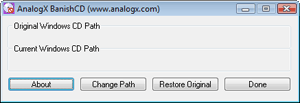 Windows 7 AnalogX BanishCD 1.01 full