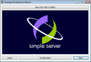 Windows 7 AnalogX SimpleServer:Shout 1.03 full