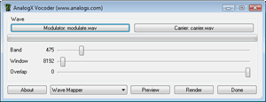 AnalogX Vocoder screenshot
