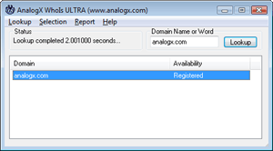 WhoIs ULTRA Screenshot